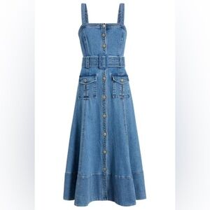 Cinq a Sept Denim Vega Dress- Blue Haze